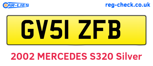 GV51ZFB are the vehicle registration plates.