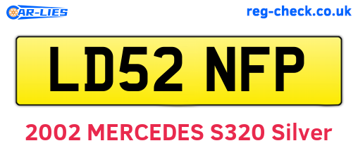 LD52NFP are the vehicle registration plates.