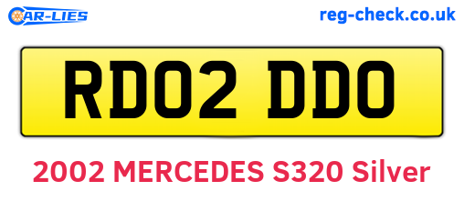 RD02DDO are the vehicle registration plates.