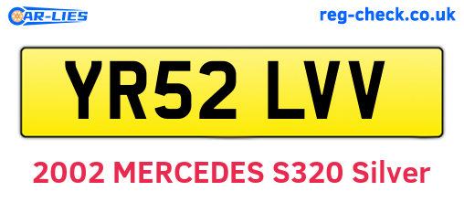 YR52LVV are the vehicle registration plates.