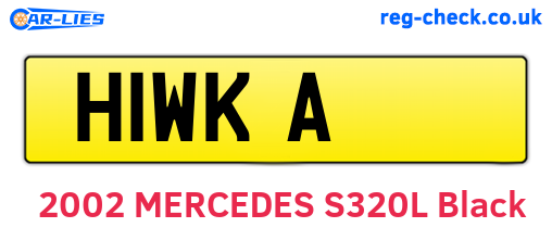 H1WKA are the vehicle registration plates.