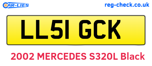 LL51GCK are the vehicle registration plates.