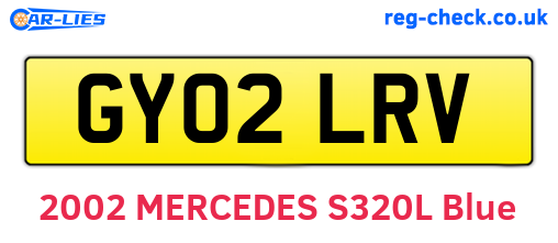 GY02LRV are the vehicle registration plates.