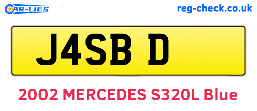 J4SBD are the vehicle registration plates.