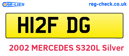 H12FDG are the vehicle registration plates.