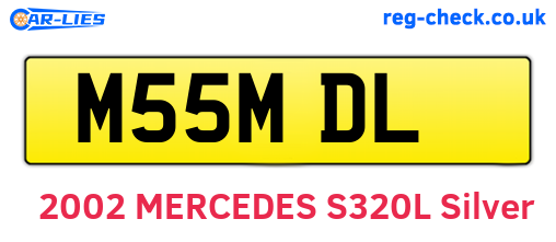 M55MDL are the vehicle registration plates.