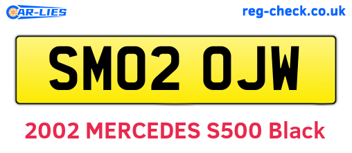 SM02OJW are the vehicle registration plates.