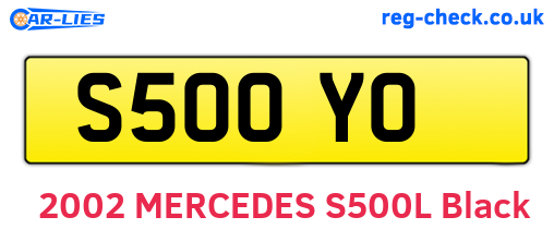 S50OYO are the vehicle registration plates.