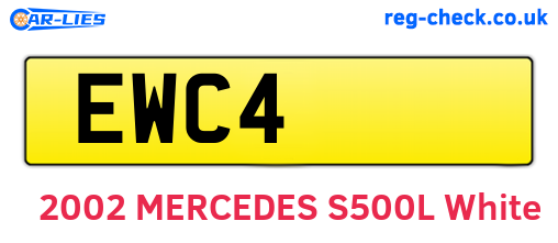 EWC4 are the vehicle registration plates.