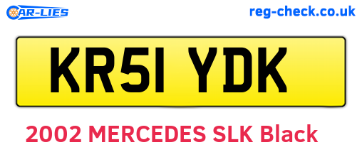 KR51YDK are the vehicle registration plates.