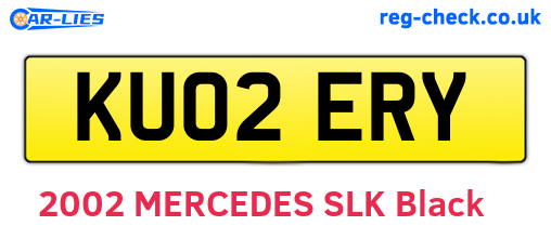 KU02ERY are the vehicle registration plates.