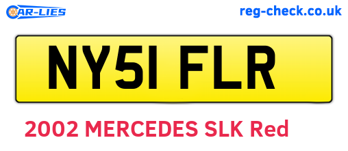 NY51FLR are the vehicle registration plates.