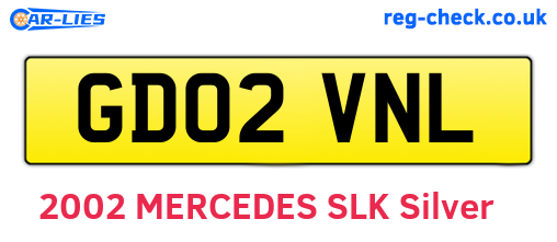 GD02VNL are the vehicle registration plates.