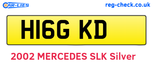 H16GKD are the vehicle registration plates.