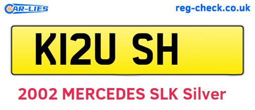 K12USH are the vehicle registration plates.