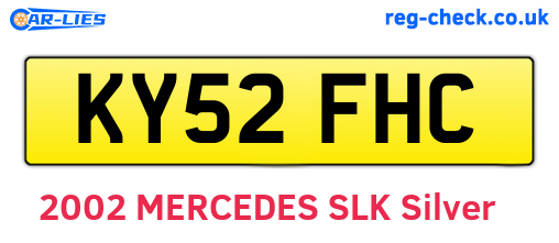 KY52FHC are the vehicle registration plates.