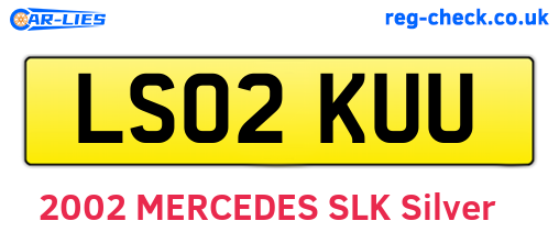 LS02KUU are the vehicle registration plates.
