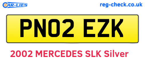 PN02EZK are the vehicle registration plates.