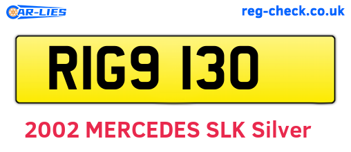 RIG9130 are the vehicle registration plates.