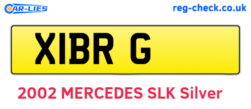 X1BRG are the vehicle registration plates.