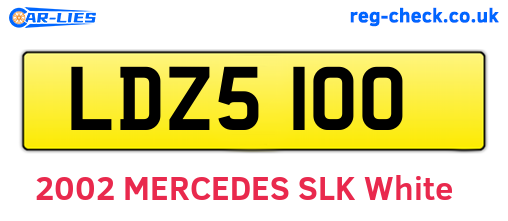 LDZ5100 are the vehicle registration plates.