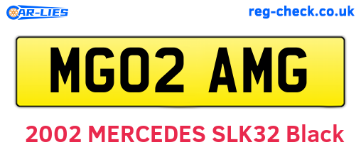 MG02AMG are the vehicle registration plates.
