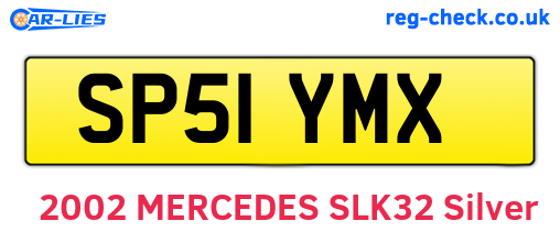 SP51YMX are the vehicle registration plates.