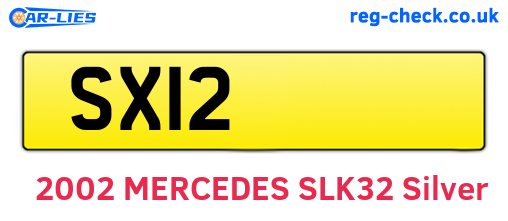 SXI2 are the vehicle registration plates.