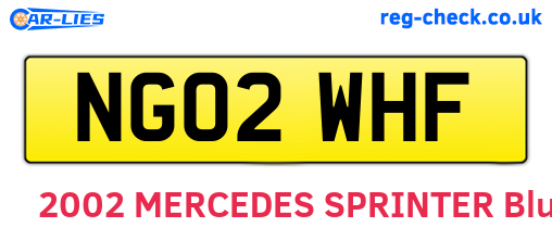 NG02WHF are the vehicle registration plates.