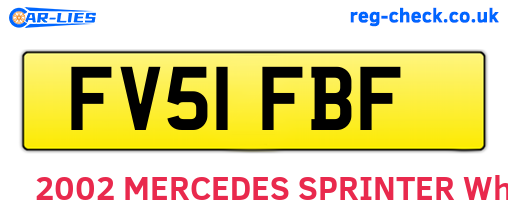 FV51FBF are the vehicle registration plates.