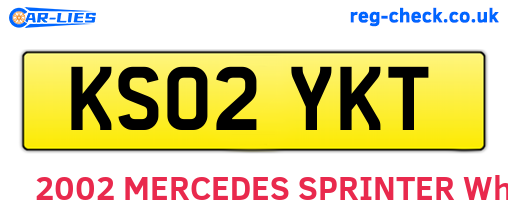 KS02YKT are the vehicle registration plates.
