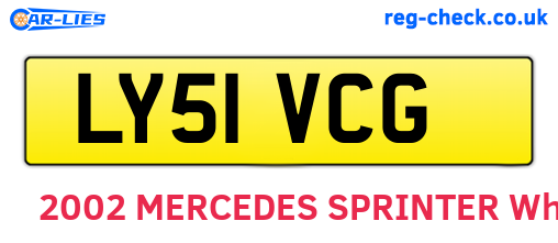 LY51VCG are the vehicle registration plates.