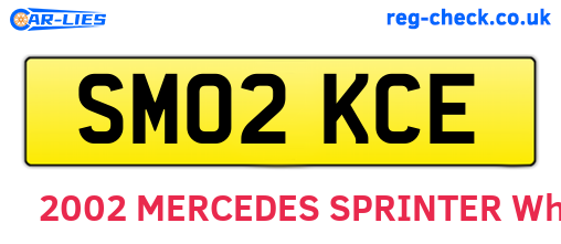 SM02KCE are the vehicle registration plates.