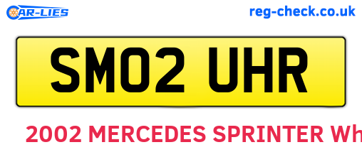 SM02UHR are the vehicle registration plates.