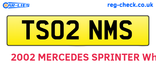 TS02NMS are the vehicle registration plates.
