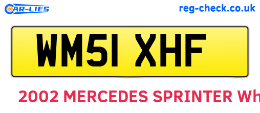 WM51XHF are the vehicle registration plates.