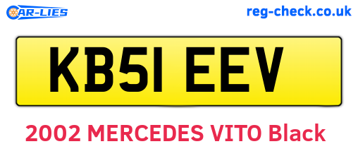 KB51EEV are the vehicle registration plates.