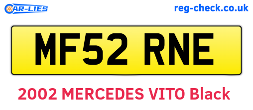 MF52RNE are the vehicle registration plates.