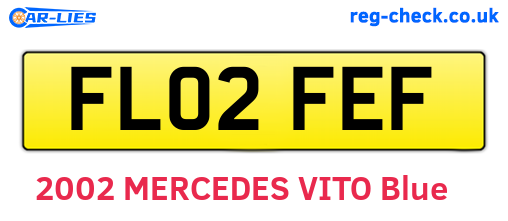 FL02FEF are the vehicle registration plates.