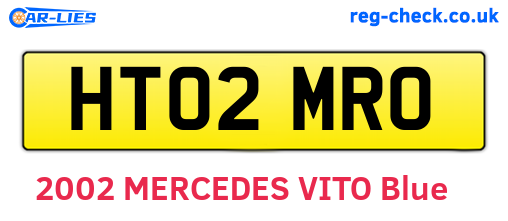 HT02MRO are the vehicle registration plates.