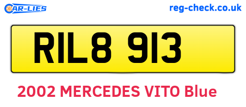RIL8913 are the vehicle registration plates.
