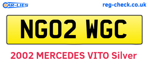 NG02WGC are the vehicle registration plates.