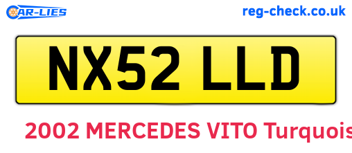 NX52LLD are the vehicle registration plates.