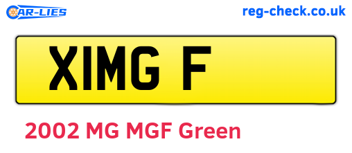 X1MGF are the vehicle registration plates.