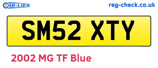 SM52XTY are the vehicle registration plates.