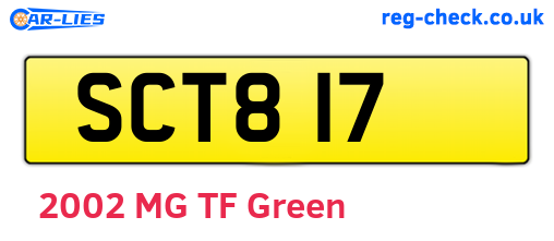 SCT817 are the vehicle registration plates.