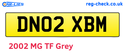 DN02XBM are the vehicle registration plates.