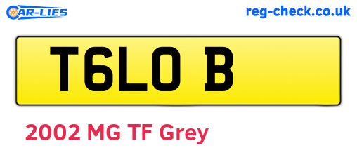 T6LOB are the vehicle registration plates.