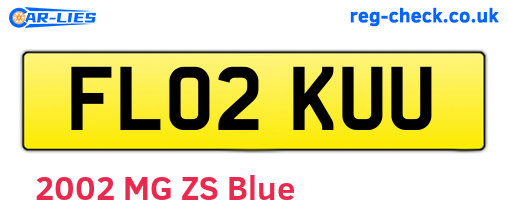 FL02KUU are the vehicle registration plates.