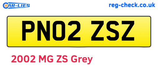 PN02ZSZ are the vehicle registration plates.